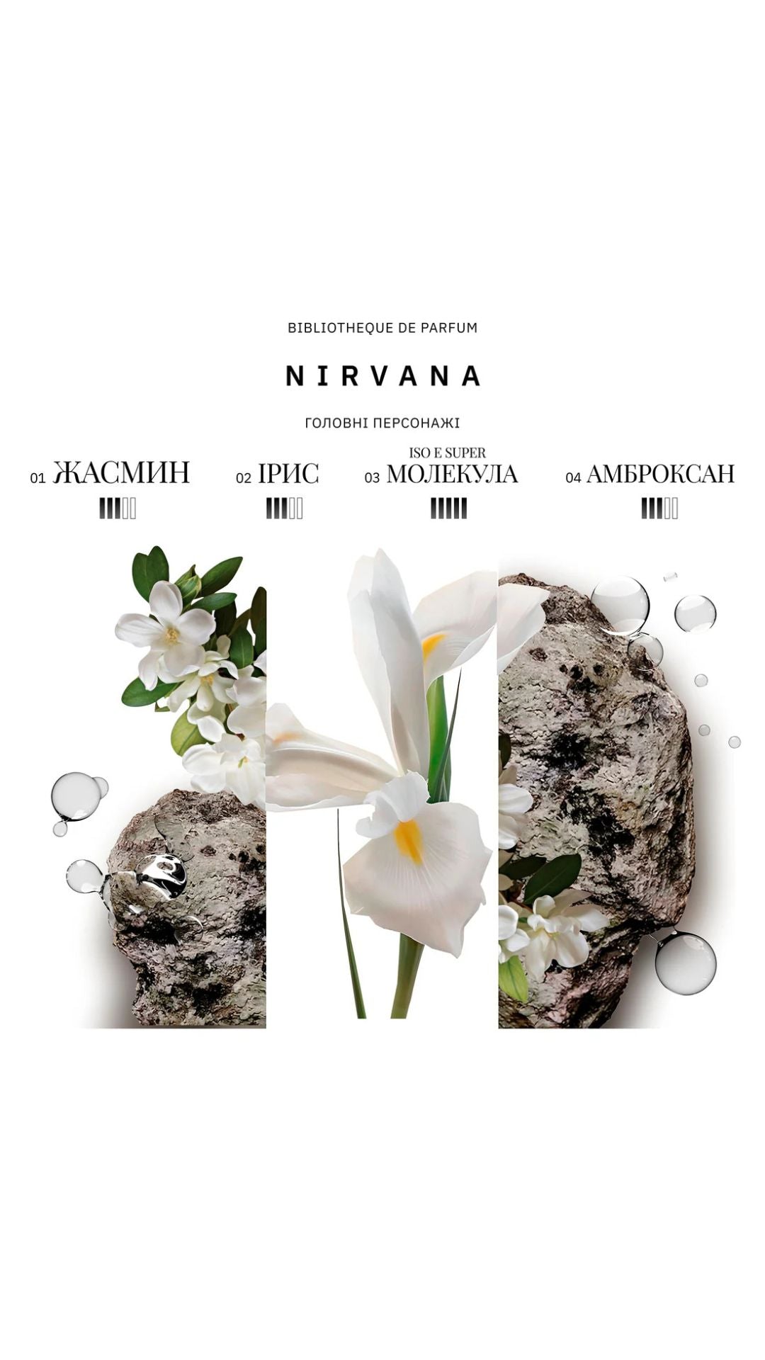 Парфумована вода унісекс Nirvana 100 мл, 16мл Bibliotheque de Parfum