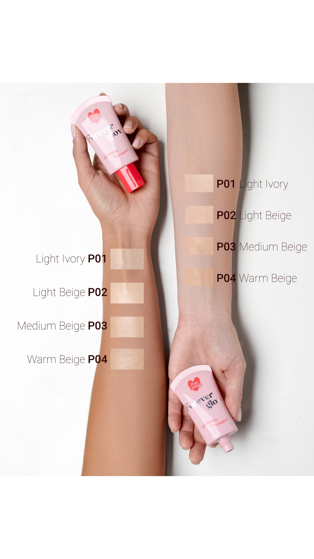 Тональна Основа з пептидами Forever Glow BB Peptide Foundation 30ml, Pop Gossip