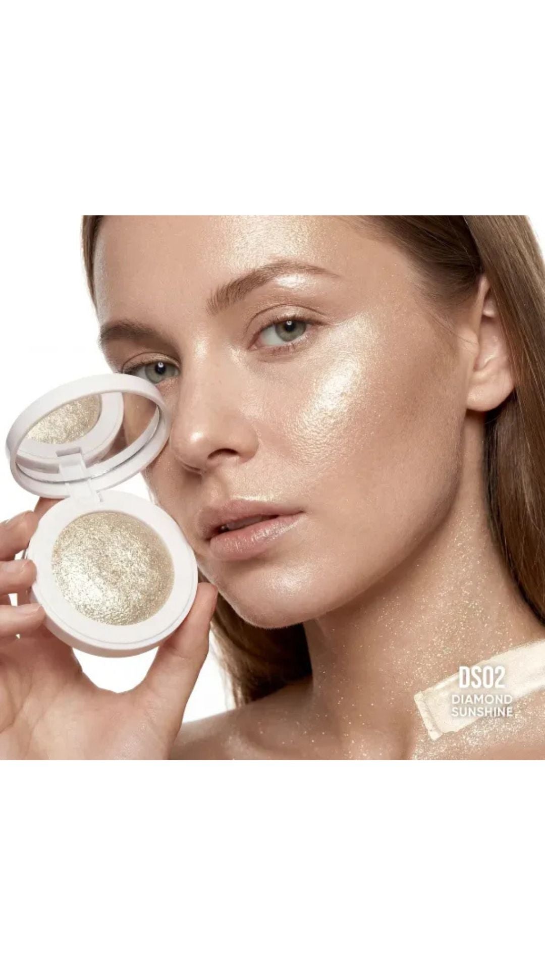 DS02 DIAMOND SUNSHINE сяючий хайлайтер для обличчя та тіла, SINART