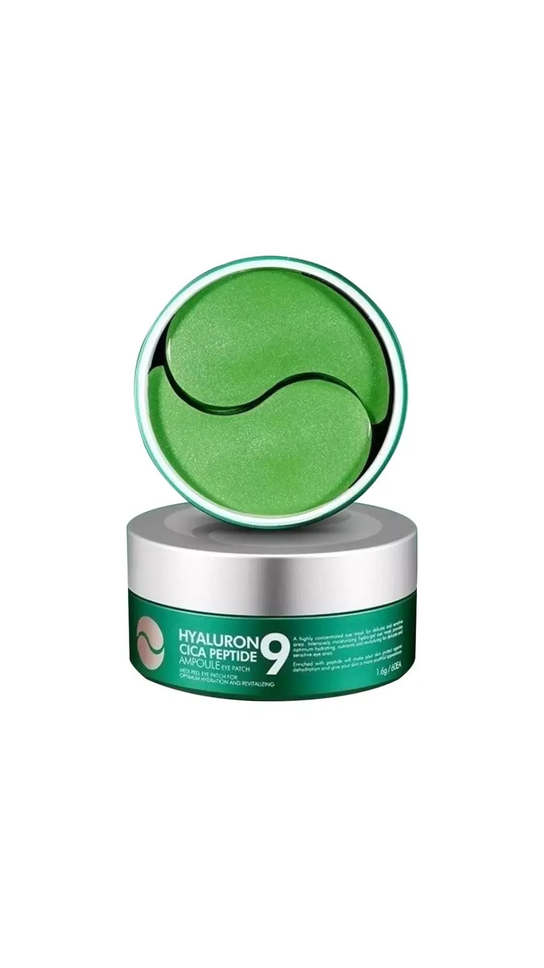 Заспокійливі гідрогелеві патчі з пептидами Peptide 9 Hyaluron Cica Ampoule Eye Patch, 60 шт, MEDIPEEL