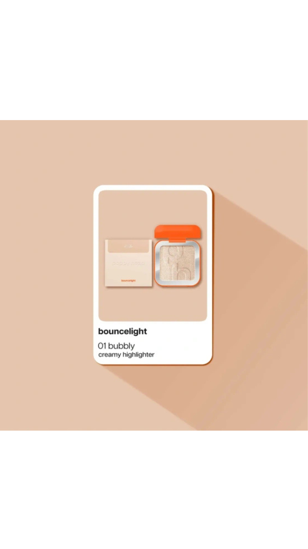 Багатофункціональний кремовий хайлайтер для обличчя Bouncelight 3.1g, POPPY HEAD 01