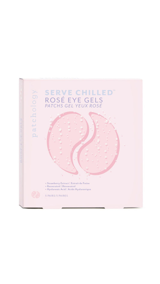 Освіжаючі патчі з екстрактом троянди Rosé Eye Gel, 5 пар, Patchology