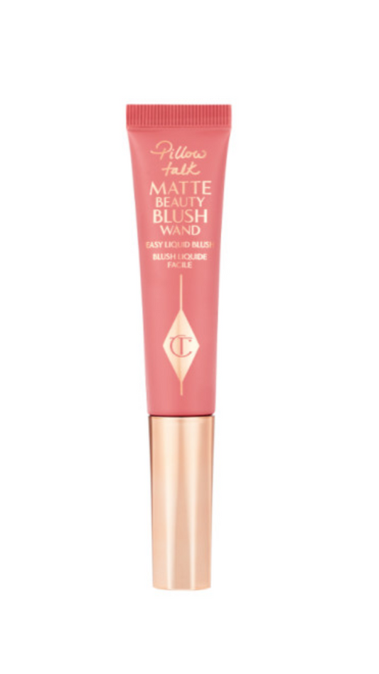 A tube of Charlotte Tilbury Beauty Blush Wands with a matte finish.