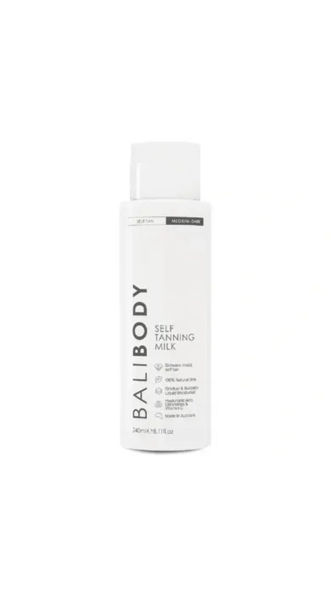 Молочко-автозасмага для тіла Self Tan Body Milk, Bali Body