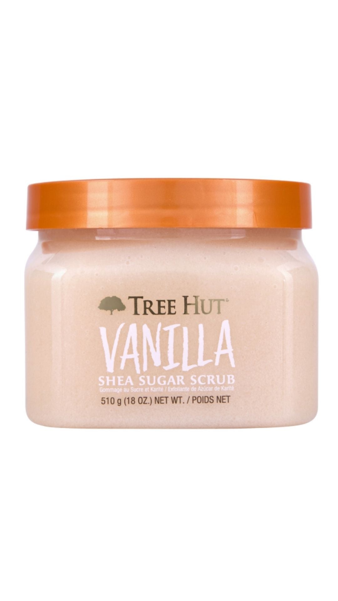 Скраб для тіла з ароматом ванілі Shea Sugar Scrub Vanilla,  TREE HUT