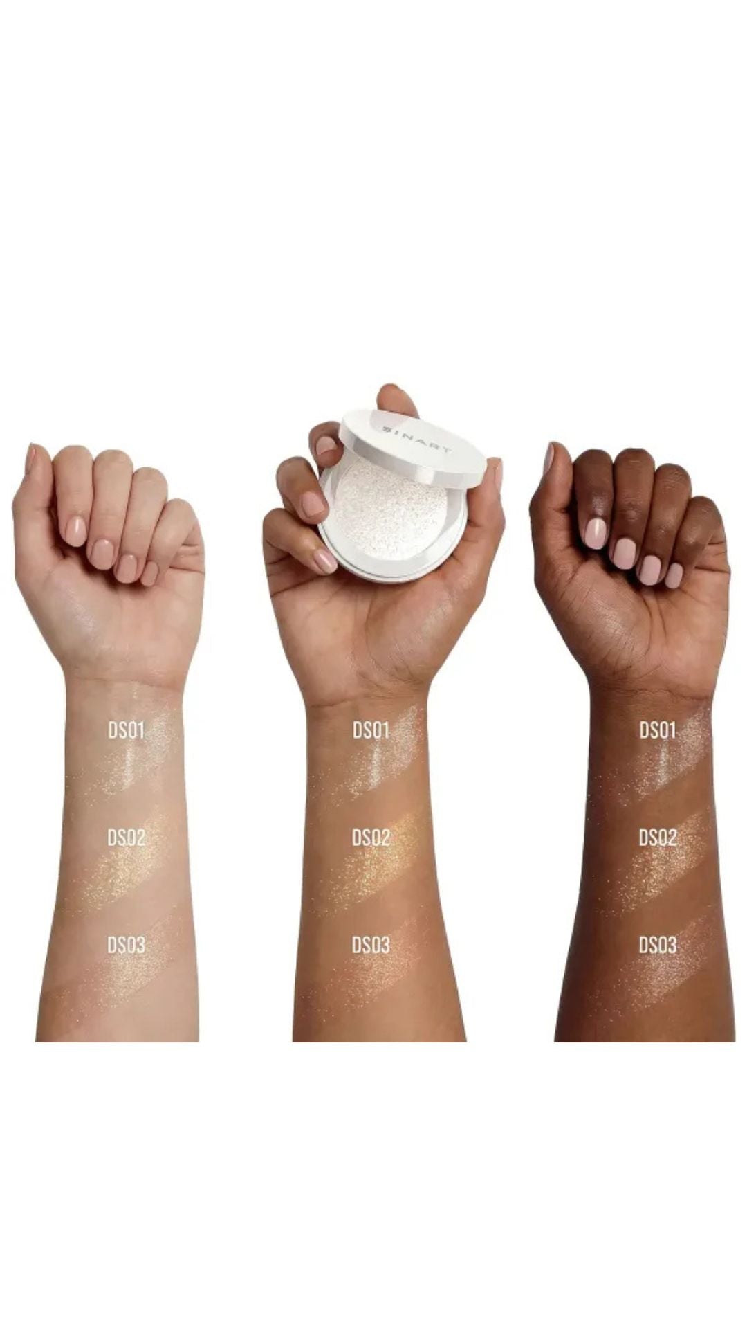 DS01 DIAMOND SUNSHINE сяючий хайлайтер для обличчя та тіла, SINART
