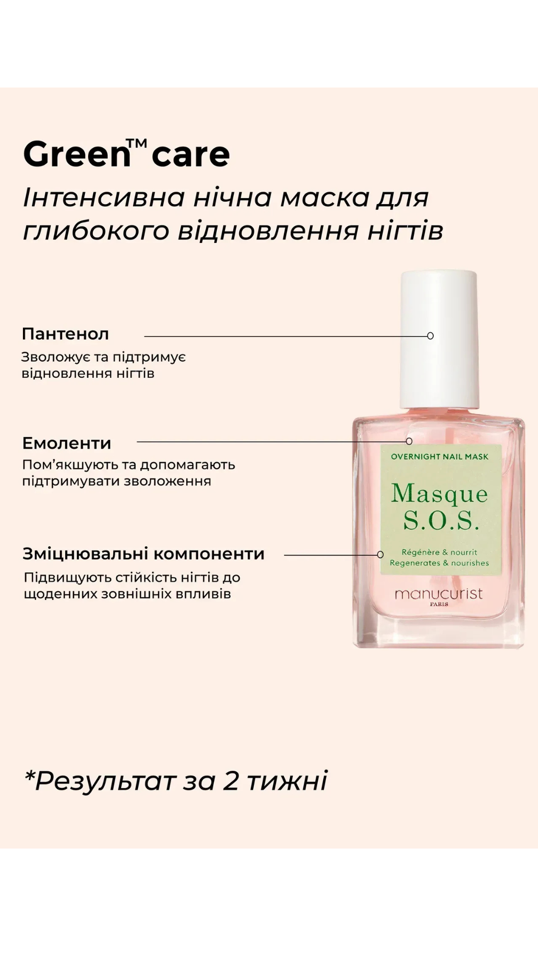 Набір для догляду та відновлення нігтів Routine, Manucurist