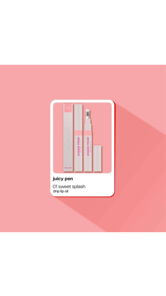 Олія для губ з ультра-вологим блиском Juicy Pen Lip Oil 2,5g, POPPY HEAD