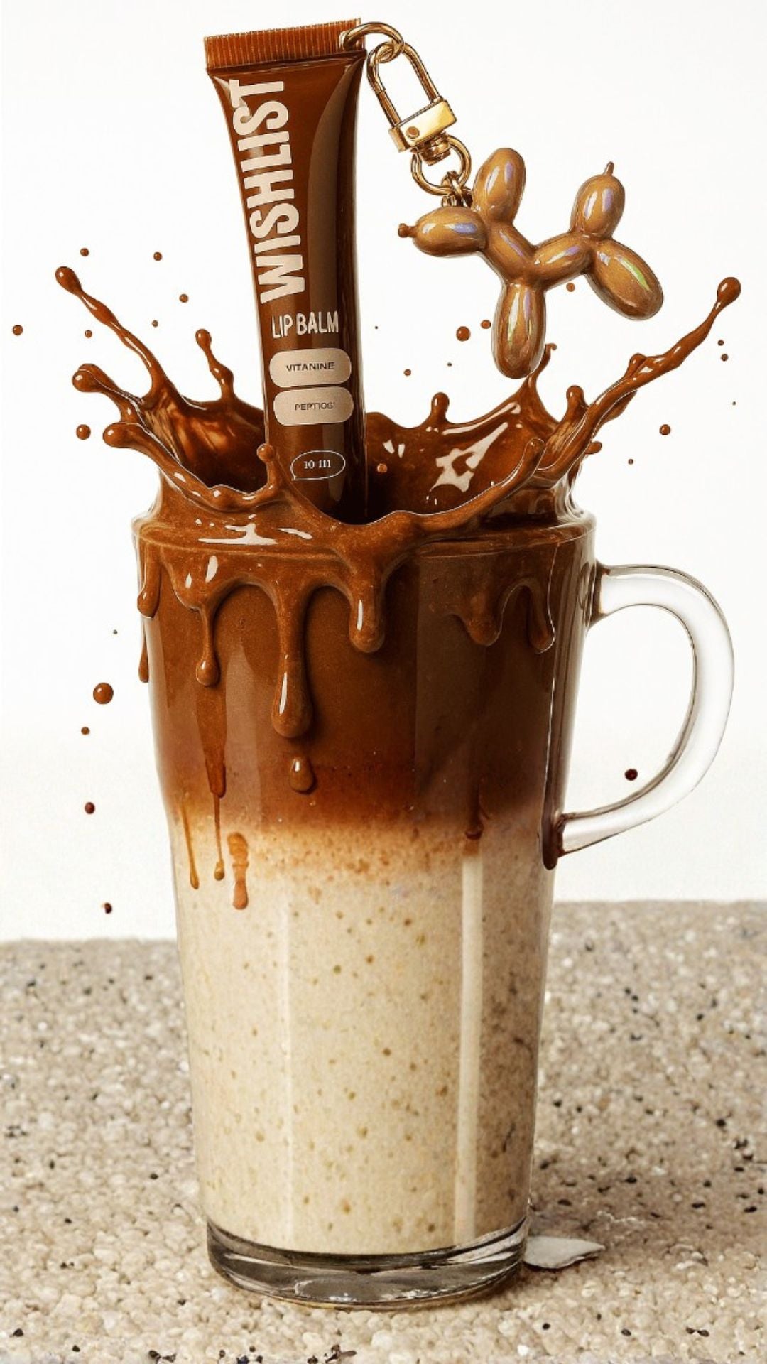 Бальзам-блиск для губ Espresso Noir Lip Gloss Balm, 10мл + Іграшка-Брелок, WiSHLiST