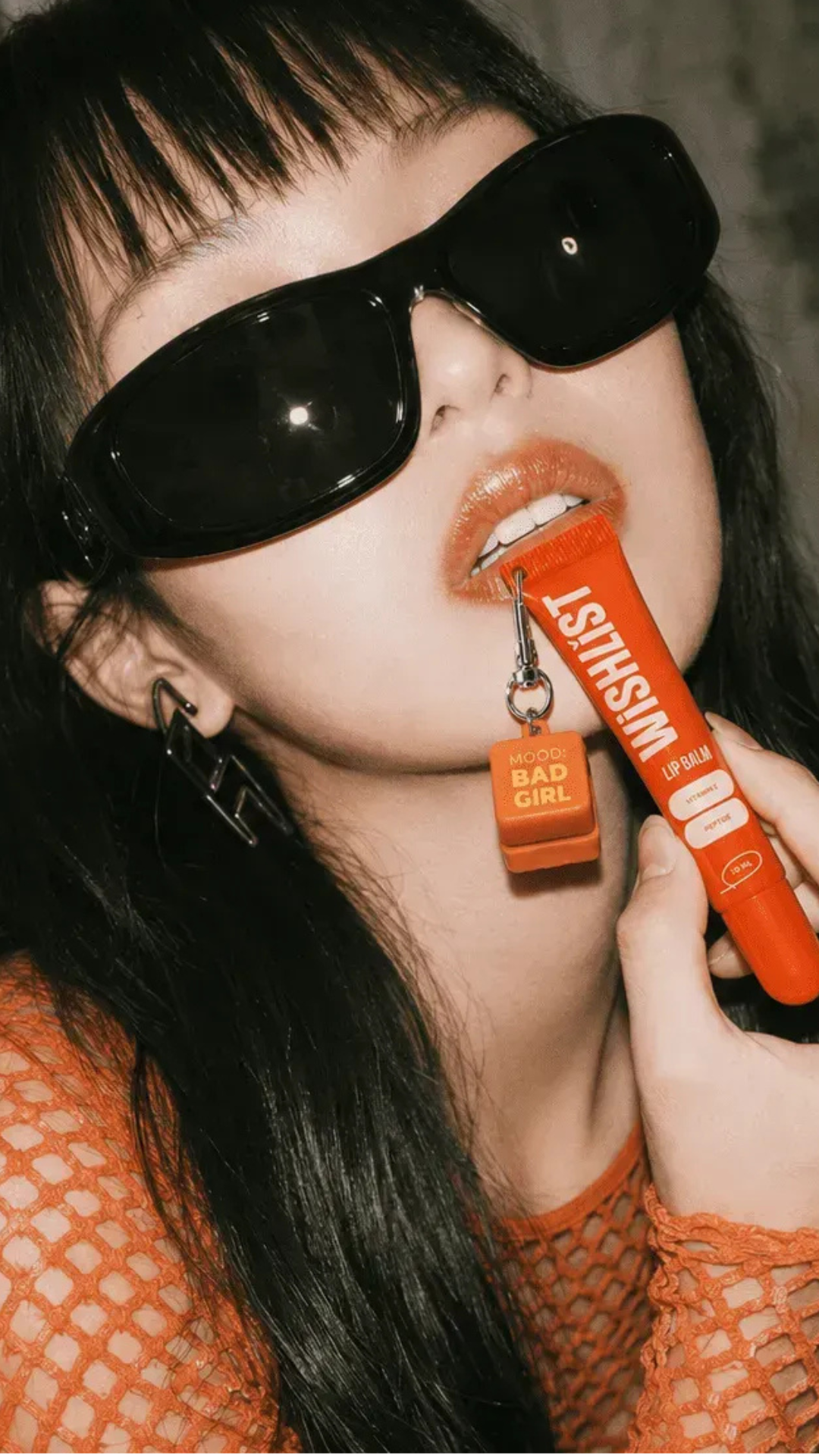 Бальзам-блиск для губ Velvet Coral 10ml + Брелок "MOOD: BAD GIRL", WISHLIST