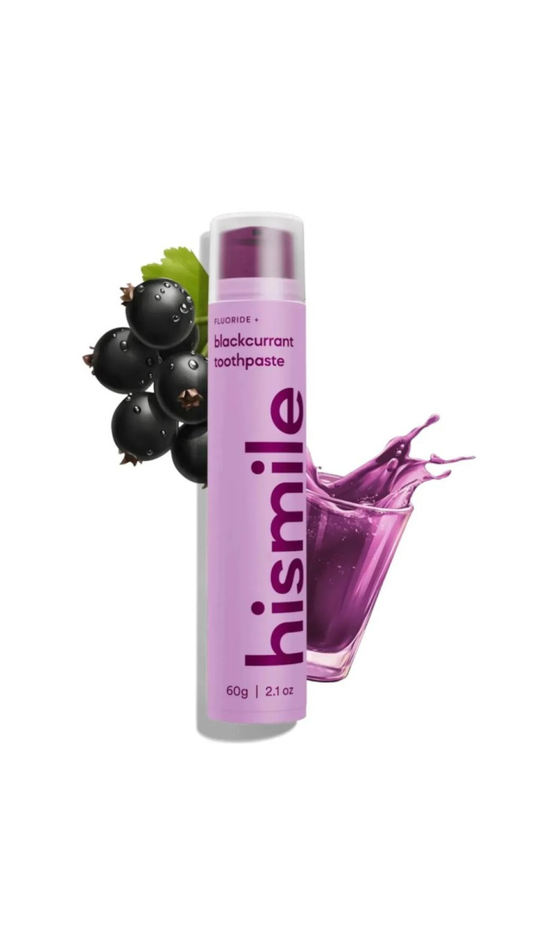 Зубна паста зі смаком чорної смородини Blackcurrant Toothpaste 60g, Hismile