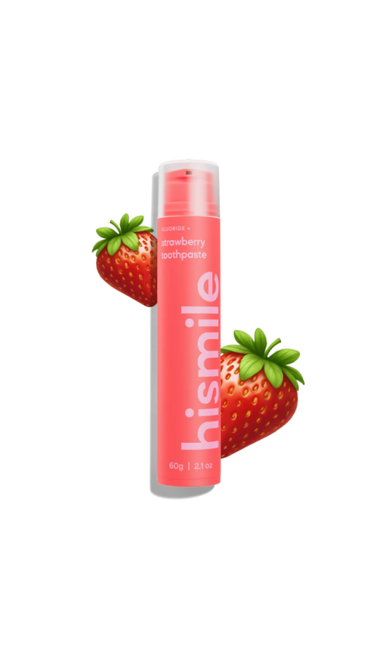 Зубна паста зі смаком полуниці Strawberry Toothpaste 60g, Hismile