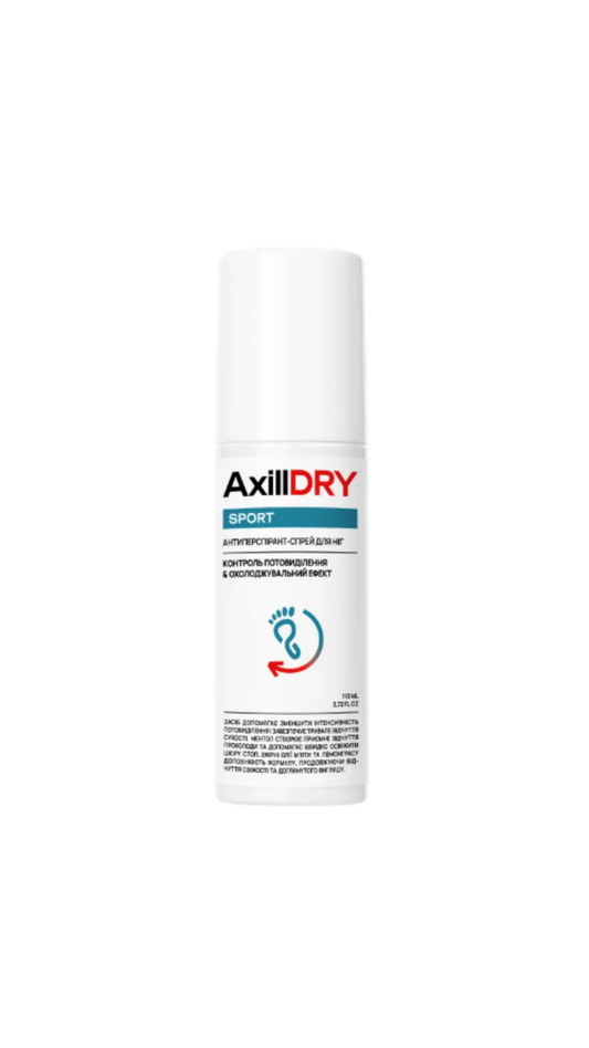 Антиперспірант-спрей для ніг Sport 110 ml, AxillDRY							