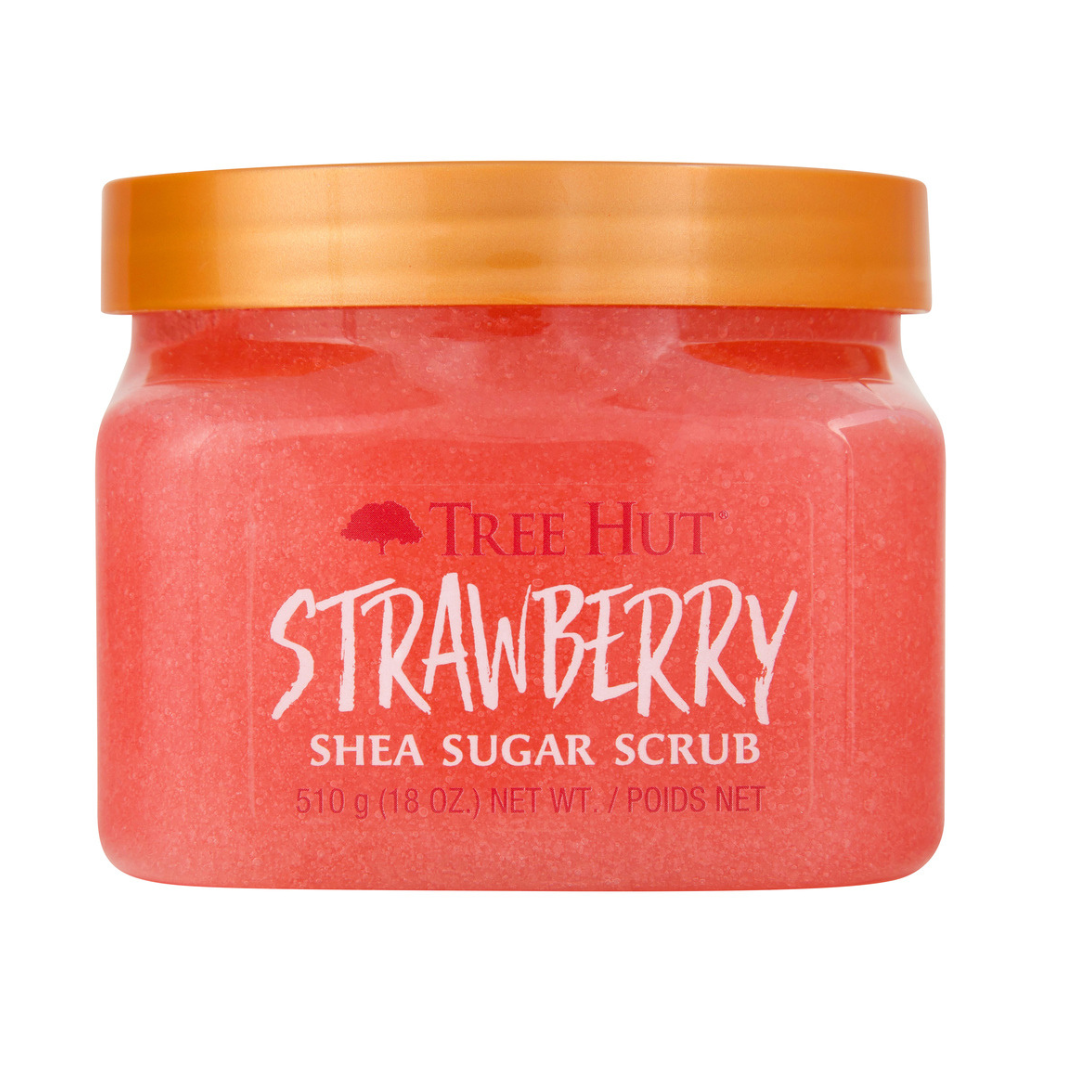 Скраб для тіла з ароматом полуниці Shea Sugar Scrub Strawberry, TREE HUT