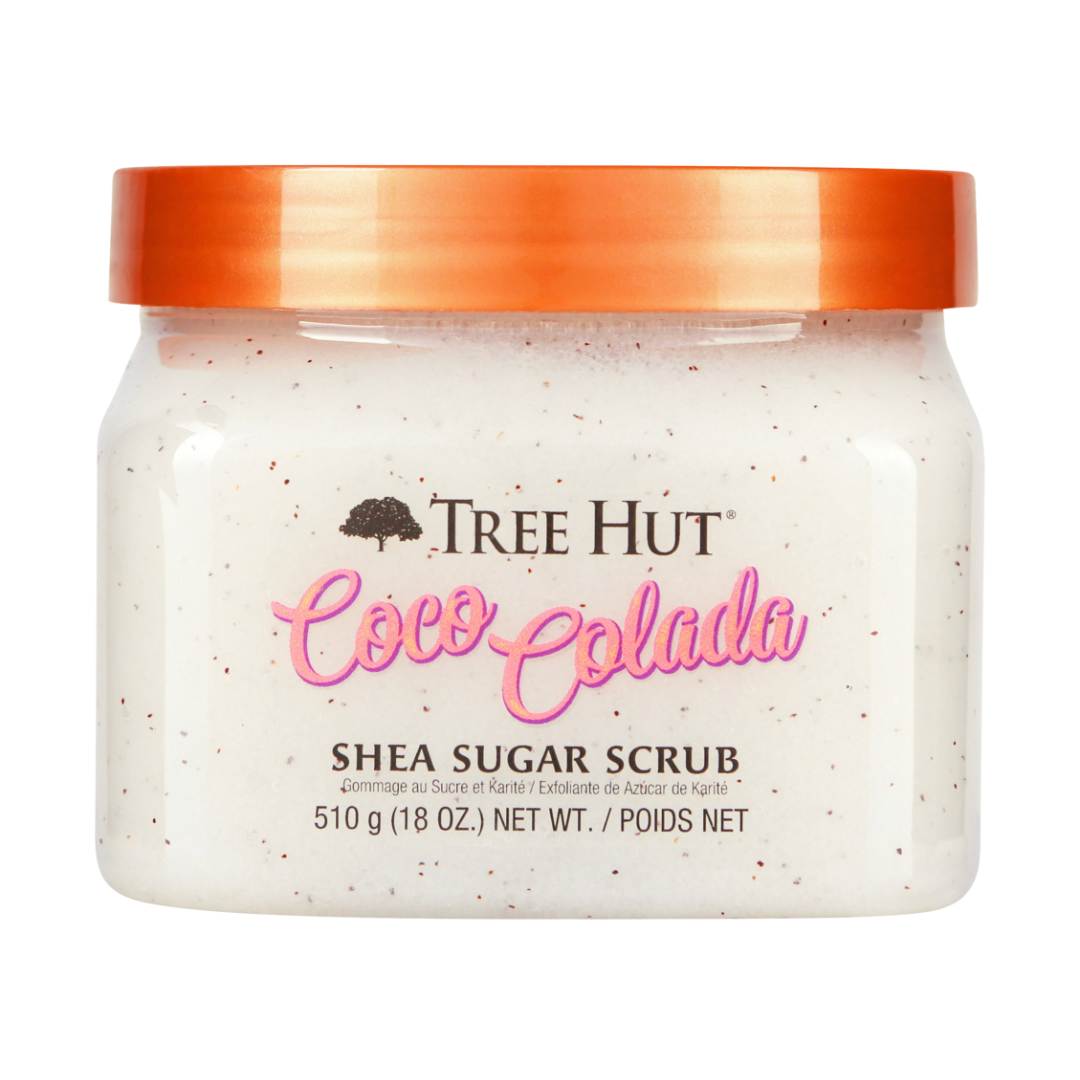 Скраб для тіла з екстрактом кокоса та ананаса Coco Colada Shea Sugar Scrub,  TREE HUT