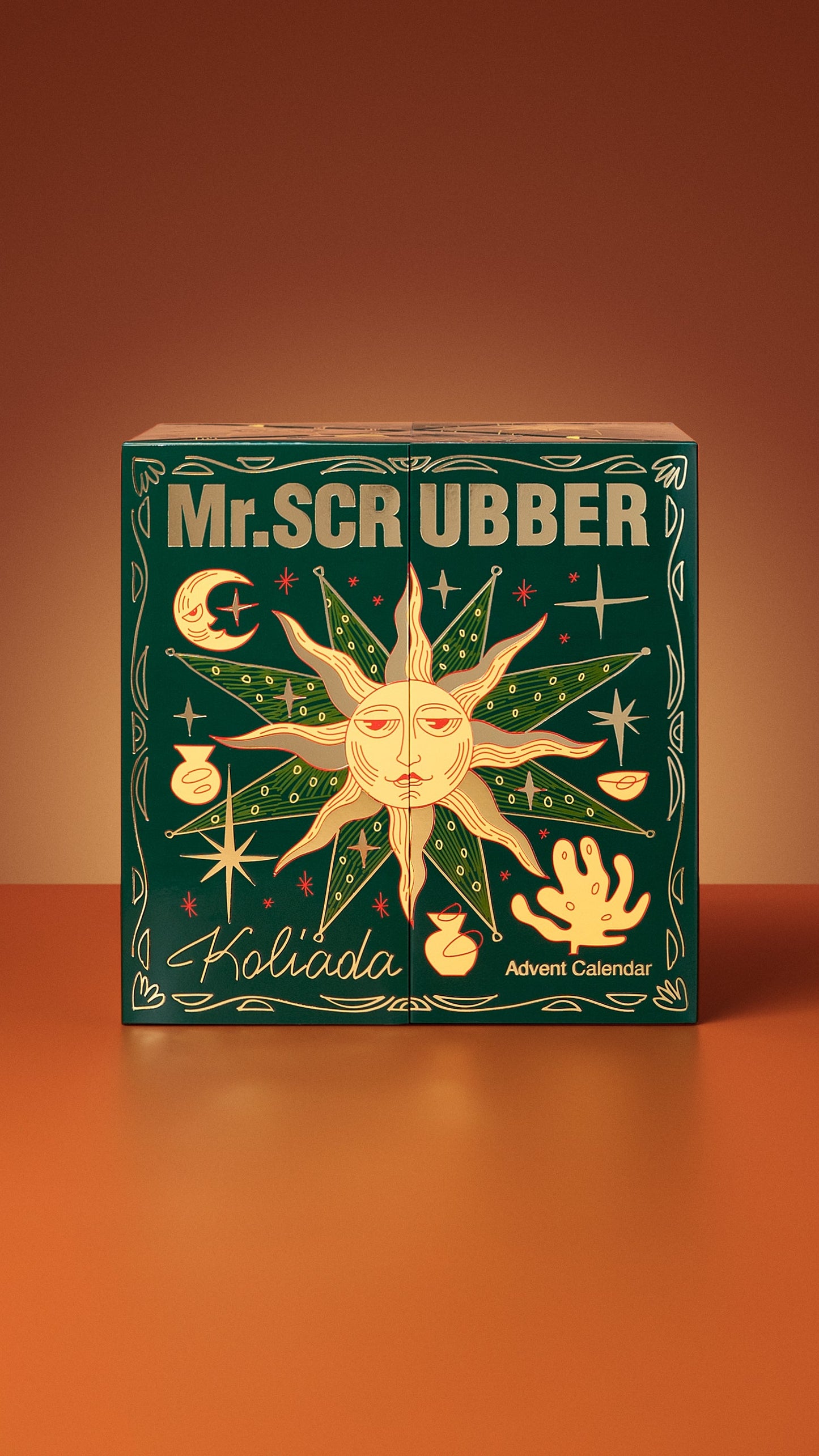 Адвент календар Koliada, подарунковий набір, Mr.SCRUBBER. Новий рік, Різдво, святий Миколай