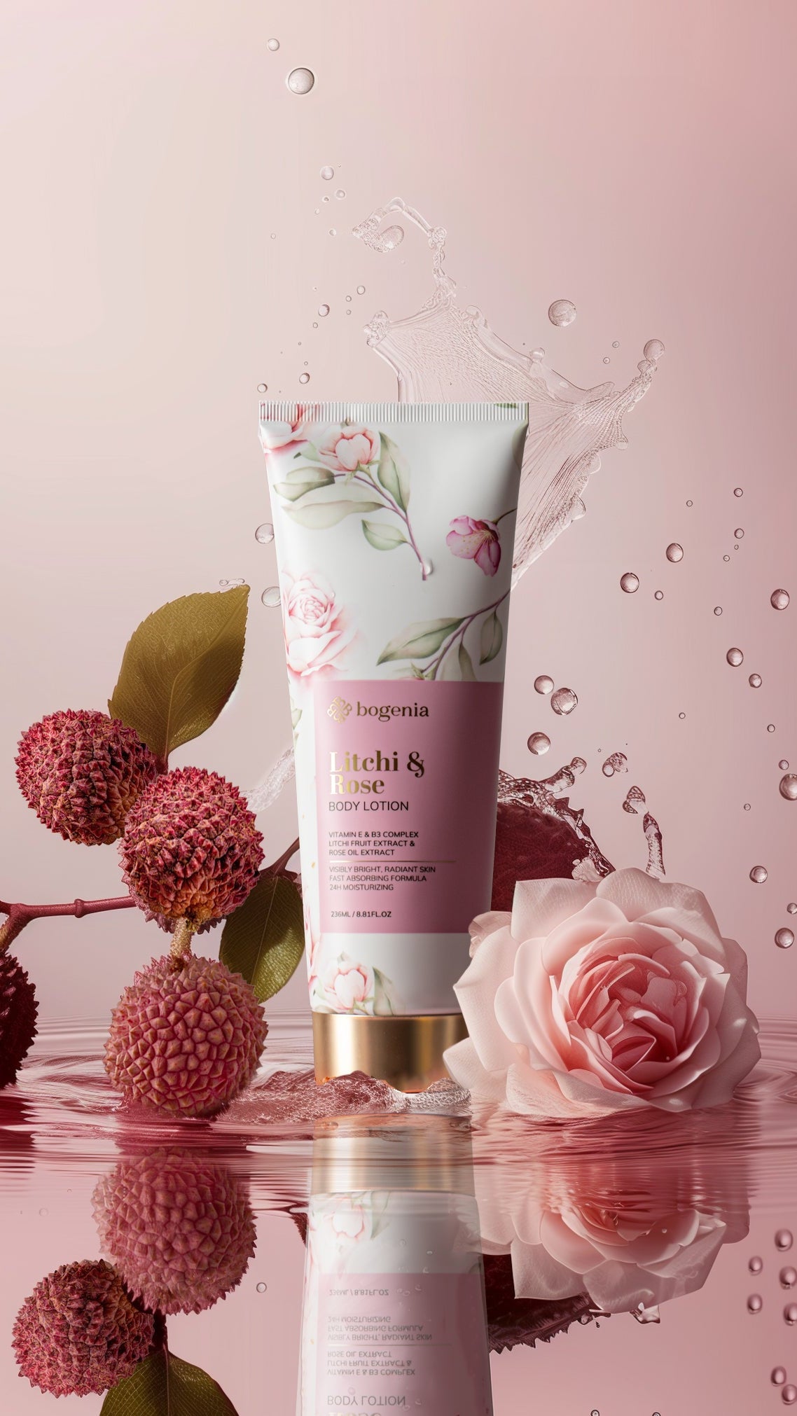 Лосьйон для тіла Litchi & Rose Body Lotion, Bogenia