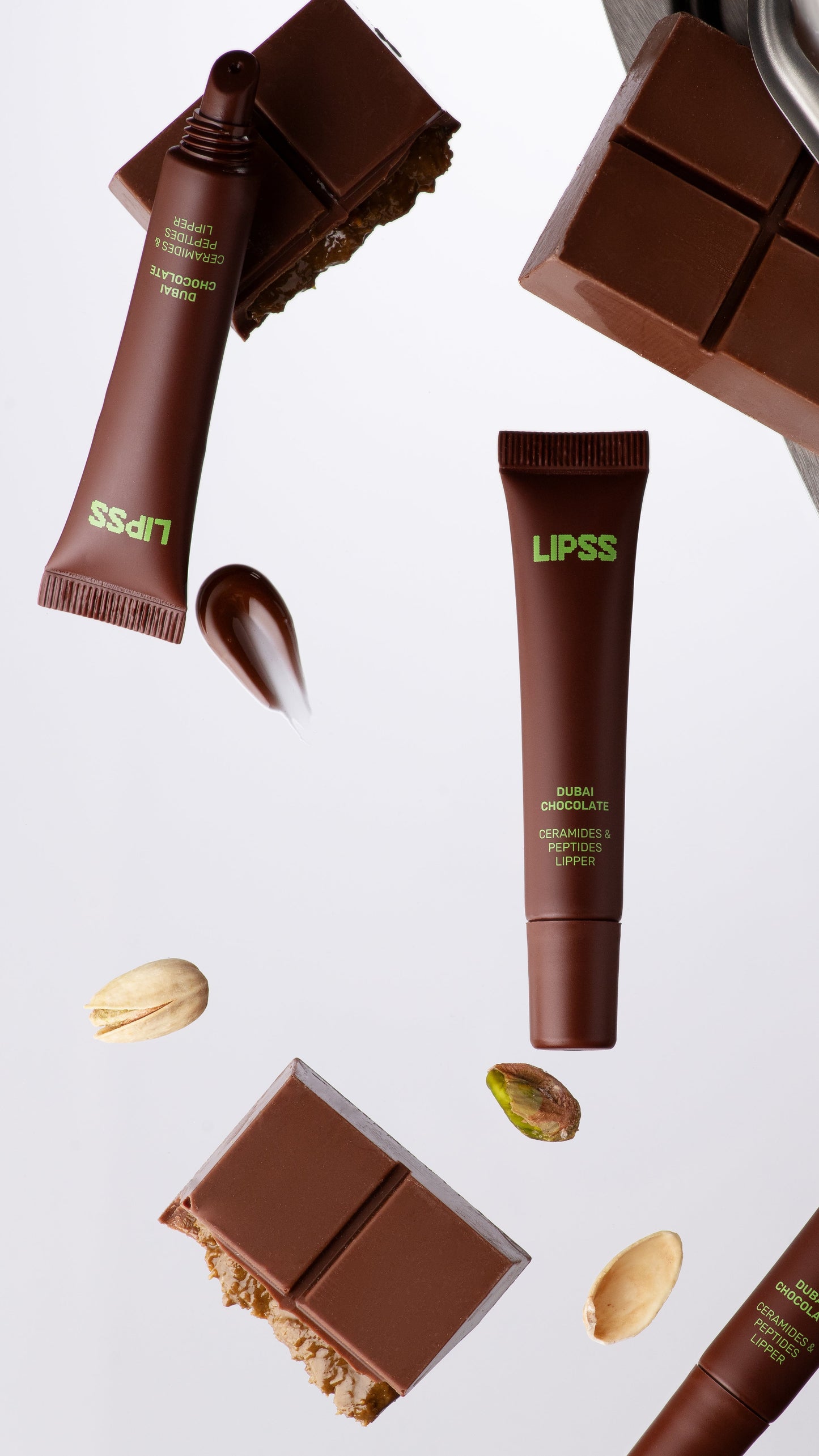 Lipper блиск для губ Dubai Chocolate, LIPSS CARE