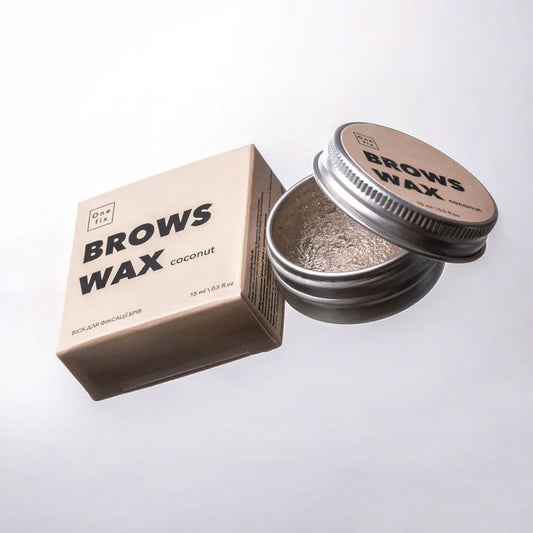 Віск для фіксації брів brows wax coconut, One fix