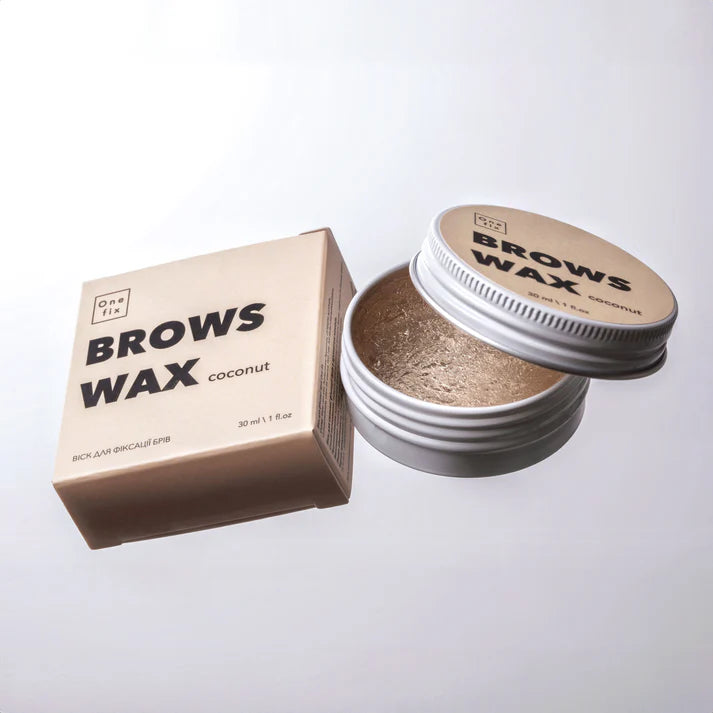 Віск для фіксації брів brows wax coconut, One fix