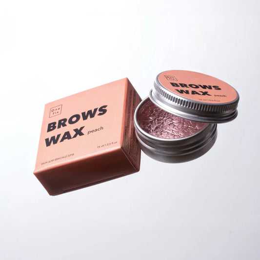 Віск для фіксації брів brows wax peach, One fix