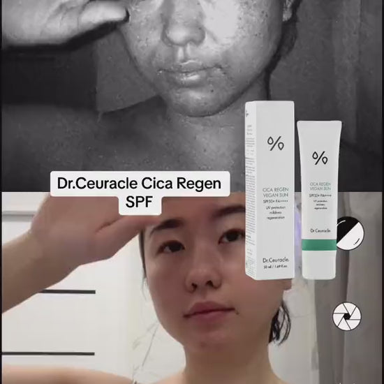 Сонцезахисний веганський крем з центелою азіатською Cica Regen Vegan Sun SPF50+/ PA++++, Dr.Ceuracle